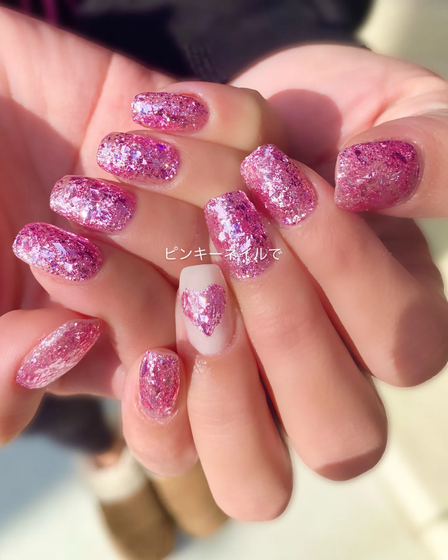 足立区扇大橋エスペランサネイルでピンキーカラーが楽しめます♪